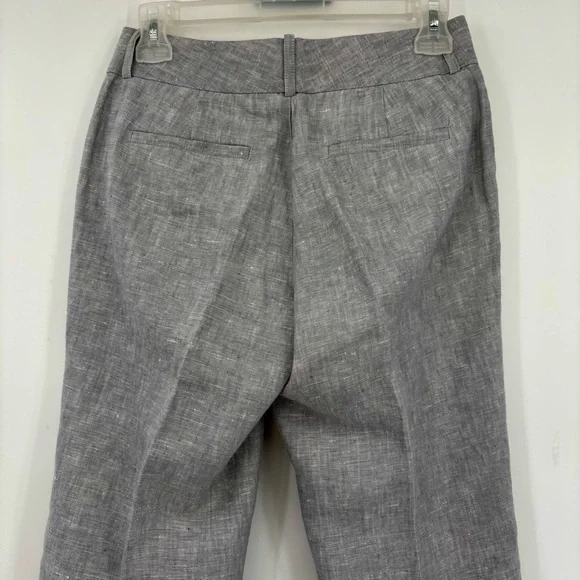 Banana Republic 100% Linen Grey Martin Trouser Pants Size 0P - Picture 8 of 11